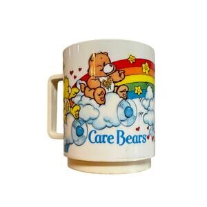 VTG 80s Care Bears Plastic Stacking Drink Cup Deka USA 10oz American Greetings